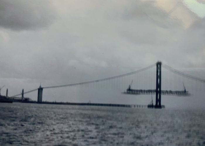 Forth Road Bridge under construction